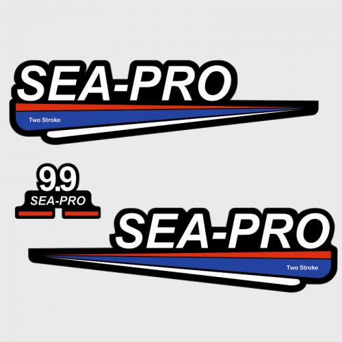 Наклейки на лодочный мотор SEA-PRO 9.9